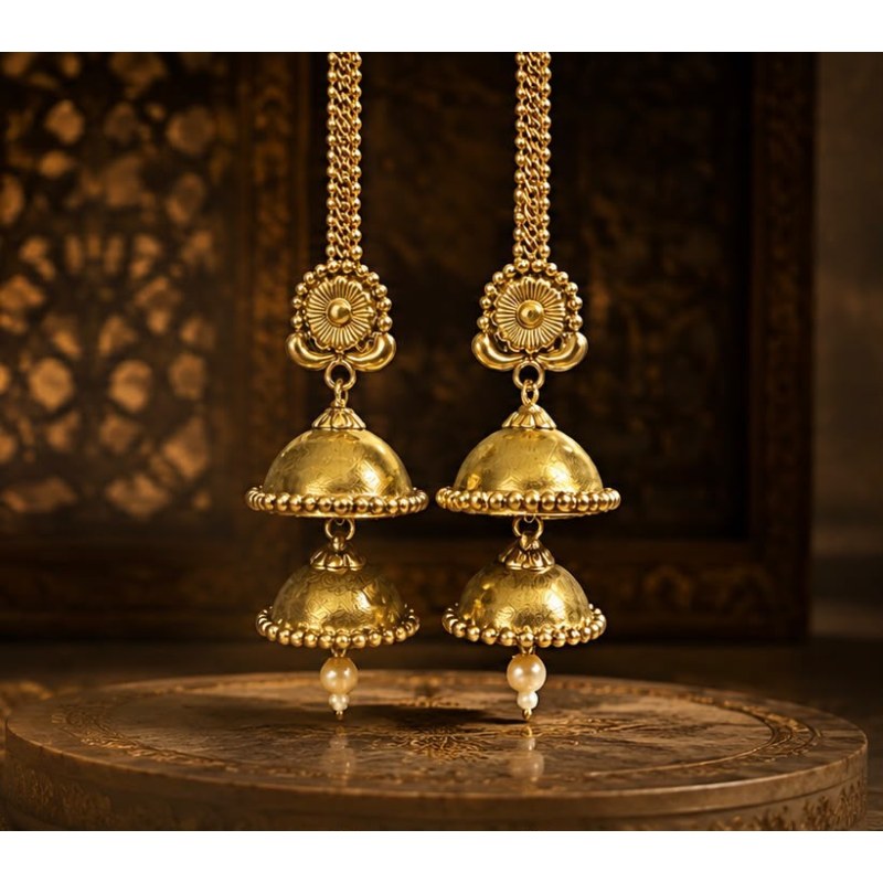Elegant Brass Jhumka